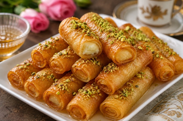 حلى السمبوسة بالكريمة والجبن